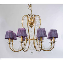 Gold Frame Purple Shade Home Decor Pendant Lighting (SD1149/8)